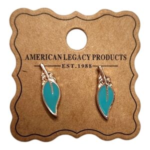 Leaf stud earrings American Legacy Products